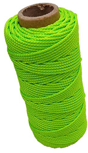 Perfeclan Universalseil Polyesterseil 2mm für Finger Reel Tauchen Fingerspule Flechtleine Bootsleine Rundschnur, 46m