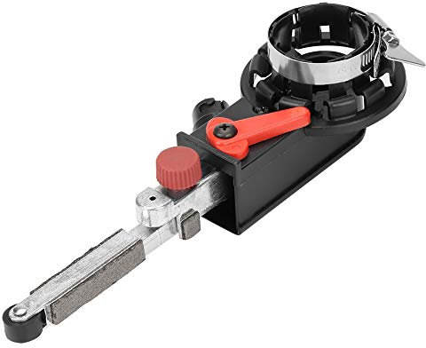 Cocoarm Electric Belt Sander, 12Pcs Set for 100mm Angle Grinder, Medium Grit 90, 230V AC, SANDER, Includes Adapter, Arms, Belts, Converter, Cover, Hex Key, Dust Tube