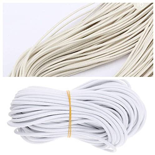 Corda elastica da 8 mm, taglio al metro per teloni, in gomma, vari colori (Bianco)