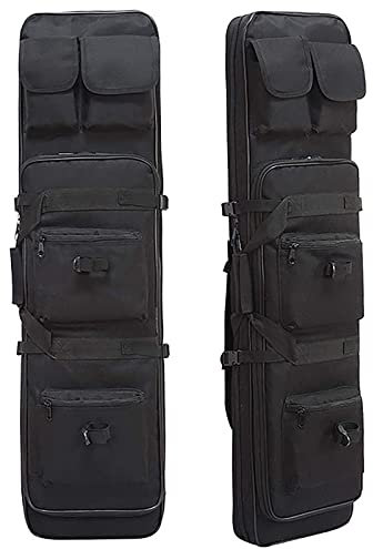DFANCE Waffentasche Gewehrtasche Gewehrfutteral,Taktische Waffentasche Armee Airsoft wasserdichte Langwaffentasche Futteral,Schrotflintenscheide,Lagerung und Transport,Schwarz,120cm/47.2in