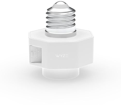 Wyze Lamp Socket Power Adapter for Wyze Cam v3/v4 (Camera Sold Separately)