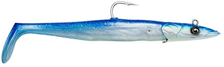 Savage Gear Meeresshads 21,5cm 140g Sandeel V2 Big Game, Farbe:Blue Pearl Silver