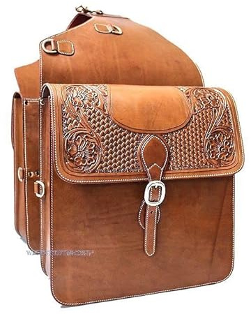Western Imports Satteltasche Leder, braun