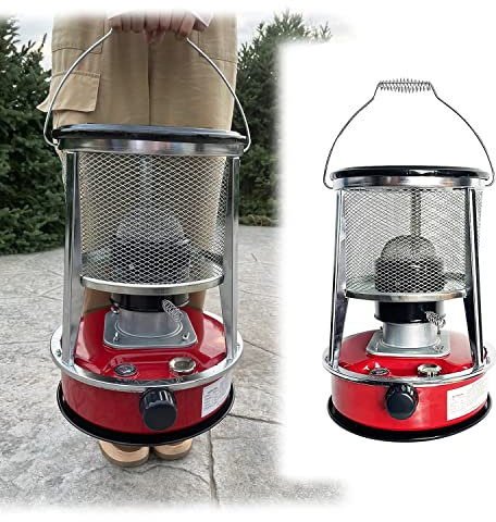 Samnuerly Indoor Kerosinkocher Tragbare Zeltheizung 4,6 l Raumheizung mit großer Kapazität Effizienter und schneller Campingkocher für Outdoor-Camping-Terrassenheizung Kerosinbrenner