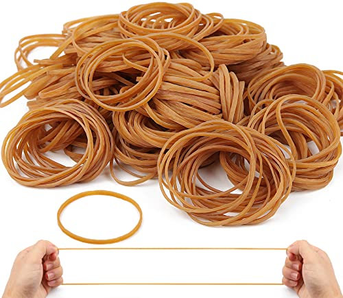 Lonely High Heels Elastic Bands 450Pcs Rubber Bands 60mm*3mm Heavy Duty 450g Natural Rubber Dark Yellow