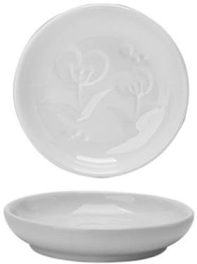 HEMOTON 3piezas Platillo De Cerámica Reutilizable Diseño De Flores Para Salsa Vinagre Azúcar Decoración Para Mesa