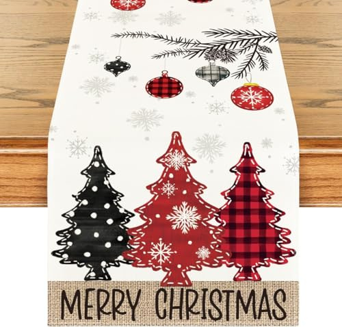 Weihnachtstischläufer Tischläufer Innen Deko Weihnachtsdeko Weihnachten | Christmas Decorations Weihnacht Tischdeko Weihnachts Weihnachtsläufer Weinachtsdekorationen Weiße Dekoration
