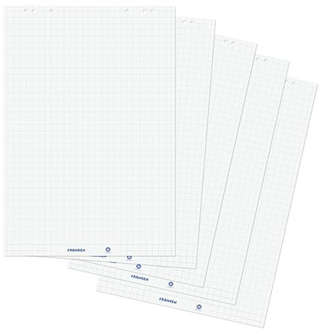 FRANKEN U-ActLine, blädderblock, 5 x 20 ark, återvinningspapper på båda sidor, 80 g/m², 68 x 99 cm, ZUF2180