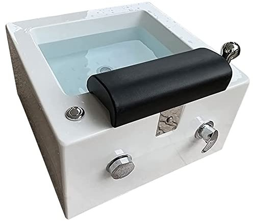 Pedicure Foot Spa Portable Bathtub with Massage - Acrylic Chair Shampoo Sink Foot Shower for Salon Wash - Perfect Pedicure Bowl