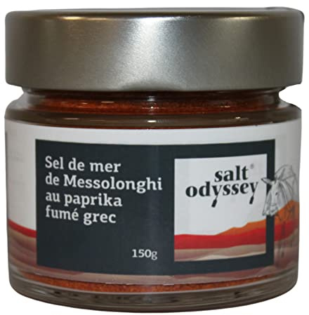 Salt Odyssey Sel Grec au Paprika Fumé, 150 g (Lot de 2)