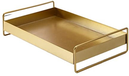 BERHUTJ Metal Tray Iron Art Storage Desktop Living Room Coffee Table Decoration Baking Paint Process Bathroom