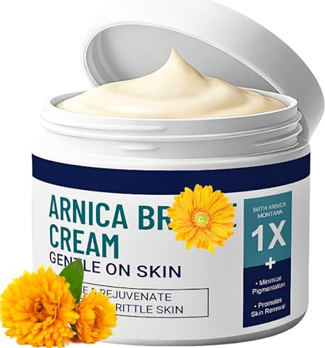 Arnica Cream, Arnica Soothing Cream with Vitamins C, K & Calendula, Skin Repair Cream for Thin, Fragile, & Aging Skin, Soothes & Repairs Face & Body Skin, Moisturizes & Revitalizes