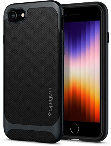 Spigen Neo Hybrid Case Compatible with iPhone SE/8/7 - Metal Slate