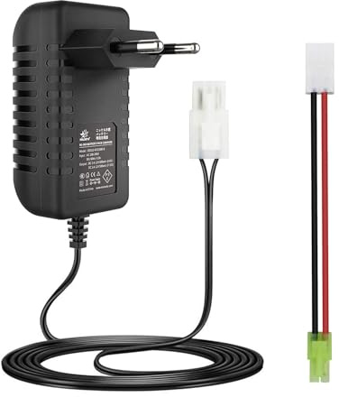 melasta Intelligentes Ladegerät 2.4V-7,2 V 8,4 V 9,6 V für 2-10S NIMH Akku | Multifunktionales Ladegerät Kompatibel mit RC Auto Akku mit Tamiya und Mini Tamiya-Anschluss