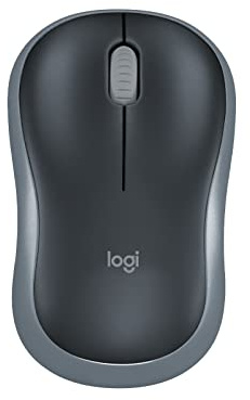 Logitech M185 RF Wireless Ambidestro Nero – Mouse (RF senza fili, ufficio, Computer portatile, ambidestro, Nero, USB)