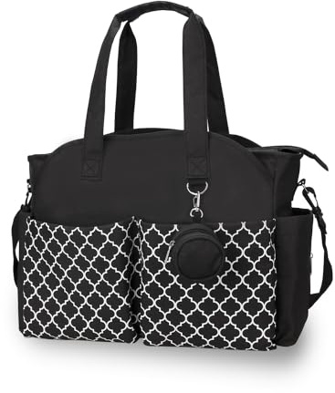 KADUNDI Baby-Wickeltasche Schultergurt und Tragbar Wasserdicht und Große Kapazität für Mütte（Schwarz）