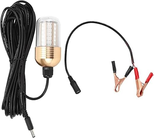 Unterwasserfischen LED-Licht, 3000lm 30W IP68 Wasserdichte Lampe Grünes Licht 360-Grad-Rundum-Unterwasserbeleuchtung Fischlicht Deep Drop Unterwasserlichtsammlung Fischlampe(#2)