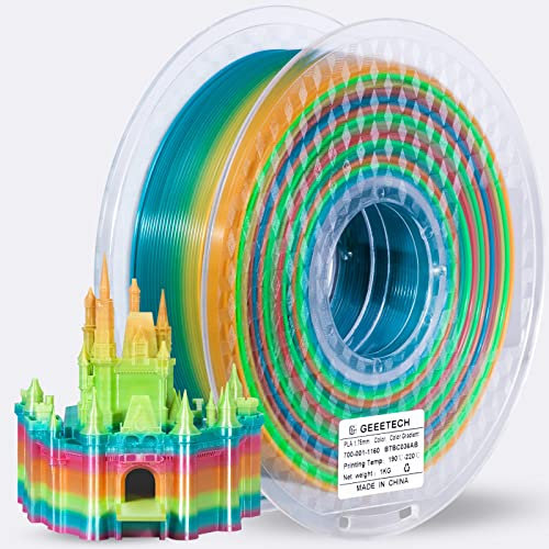 Geeetech PLA Gradient Colour Filament, 1.75mm 3D-Drucker PLA Filament,Spule,1KG