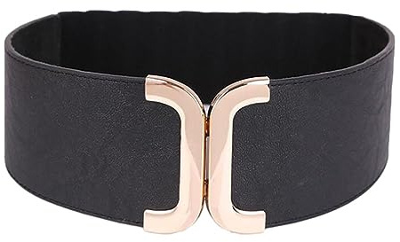 Oyccen Cintura in Vita Elastica Larga da Donne Cinturino in Vita Elasticizzata Cinch Cinture Decorative per Vestito
