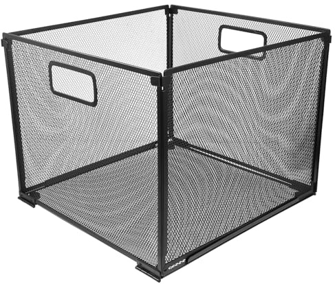 Ciieeo Dateibox Einklappen Organisationskorb Für Kleinigkeiten Wand-aktenhalter-rack Hängender Aktenhalter Aus Netzstoff Hängeregistraturkorb Aktenkorb Büro Metall Groß Finishing-korb