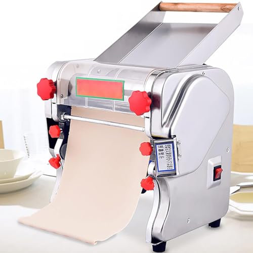 Máquina De Pasta Eléctrica 550W, Laminadora De Masa Comercial, Máquina Para Hacer Bolas De Masa Hervida, Espaguetis Frescos Caseros En 10 Minutos, Para Fideos/Espaguetis/Lasaña/Raviolis,FKM180