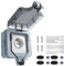 Lunriwis Presa Elettrica Esterno，Presa Esterno Impermeabile IP66 con Coperchio，per Giardini，Bagno, Garage,Pareti Esterne