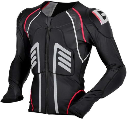 XWJBDF Motorrad-Rüstungsjacke, Bikerjacke, Schutzweste, Motorradausrüstung, Cross-Scooter, ATV, Enduro, Herren Oder Damen, Rückgratschutz M