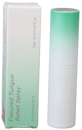 Feuchtigkeitsspendendes mundspray, Zungenreparaturspray, 2 Stück 8 ml Spray zur Linderung rissiger Zunge Geruch entfernen Reguliert die Mundgesundheit Atemerfrischer Spray für rissige Zunge