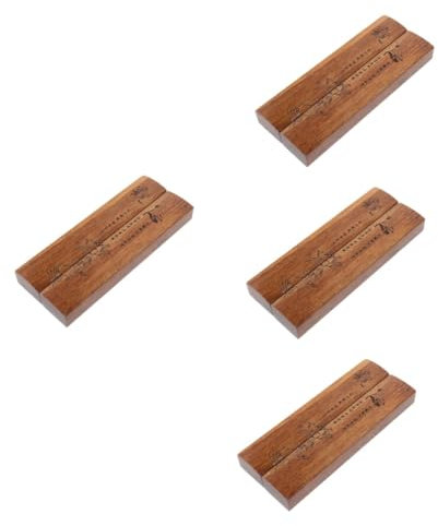 NUOBESTY 4 Sätze Holzlineal Papiergewicht Holz Briefbeschwerer Für Die Kalligrafiepraxis Briefbeschwerer-Werkzeuge Rechteckiges Papiergewicht Kalligraphie-briefbeschwerer 2 Stück * 4