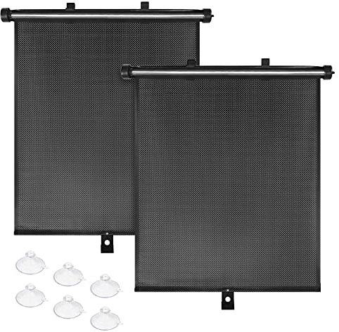 BOGI 2 Pack Car Window Shade for Baby,Car Sun Shade for Baby|Accessories Universal Fit Most Vehicles (Size:46CM*40CM)