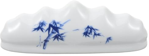ORFOFE Soporte para Pinceles de Cerámica Blanco para Escritura Sumi y Caligrafía, Decoración de Escritorio Multifuncional Estilo Chino Exquisitamente Elaborado