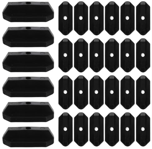 POPETPOP Fixations de Pont à Espacement Étroit en Abs Noir, Clips de Terrasse Robustes pour Planches Composites Extérieures, Lot de 150 Pièces Écart de 5,5 Mm