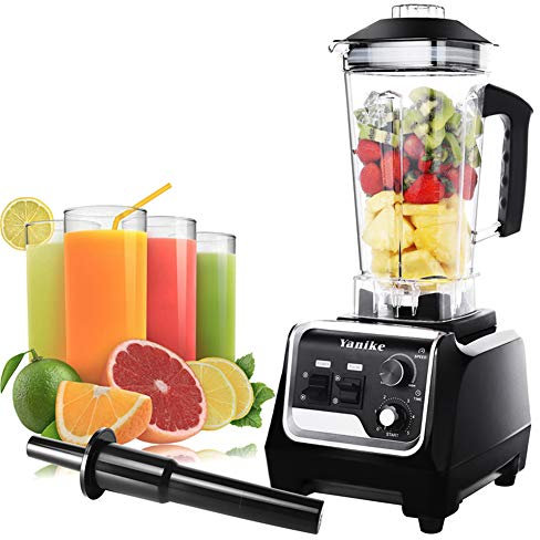 Frullatore 2200W Domestico e Commerciale e Smoothie con Contenitore in Tritan senza BPA da 2 Litri, Frullatore Professionale con Timer, Frangibile Ghiaccio,Dessert Congelati