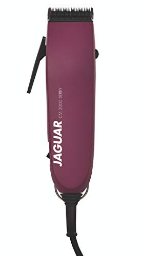 JAGUAR Hair Clipper CM 2000 Berry | Professional Hair Trimmer for Mains Operation incl. Attachment Comb Set & Quick-fit System | from The Professional for You
