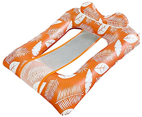 ZXQZ Aufblasbare Schwimmhalle für Schwimmbäder, Klappbare Rückenlehne Float Row, Float U-Sitz, Wasserspiel-Lounge-Sessel-Schwimmbett-Sofa, Poolstuhl für Erwachsene Kinder