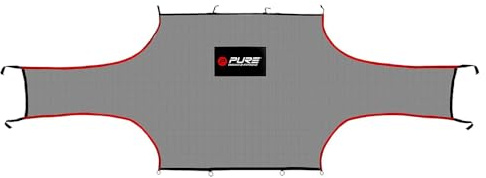 Pure2Improve P2I150190, Voetbaldoelnet-Goalshot-500x200cm-Junior Goal Unisex Erwachsene, Gris, TU EU