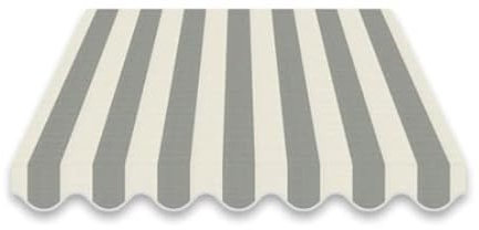 Tenda da sole a caduta Tessuto Tempotest (L250xH290 cm, Bianco e Grigio)