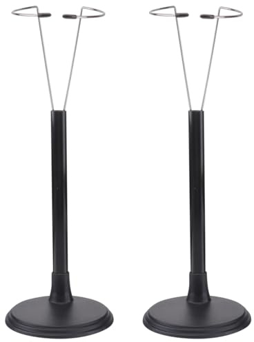 STOBOK 2 Stücke Puppenständer Display Halter Puppe Halterung Support Puppen Organizer Display Halterung Ständer Halter Figuren Anzeigegestell für Dekoration, Schwarz, 35cm
