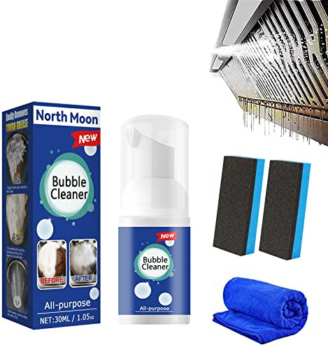 HIDRUO North Moon Bubble Cleaner, Ivila Bubble Cleaner, All-purpose Rinse-free Cleaning Spray, Powerful Effective Foaming Heavy Oil Stain Cleaner for Kitchen in Combating Kitchen Stains (1PCS, 30ML)