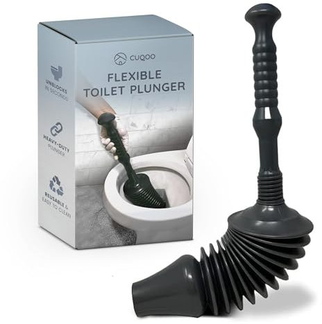 CUQOO Acrdn toilet plunger small head Desatascador de inodoro de acordeón con cabeza pequeña, Heavy Duty