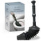 CUQOO Heavy Duty Sink and Toilet Plunger - Small Head Industrial Grade Plumbers Plunger - Flexible Drain Unblocker for Bathrooms, Kitchens, and Showers