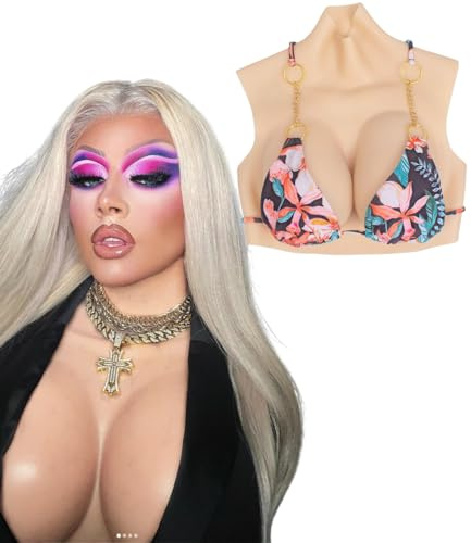 TEAYUYIM Silikon Brüste Brustformen Realistisch Brustplatten Brustprothese Künstliche Brust für Cosplay Crossdresser B-H Cup