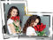 2er Set Bilderrahmen 13x18 Silber aus Glas, Fotorahmen Modern für Baby Familienfotos und Hochzeitsfotos
