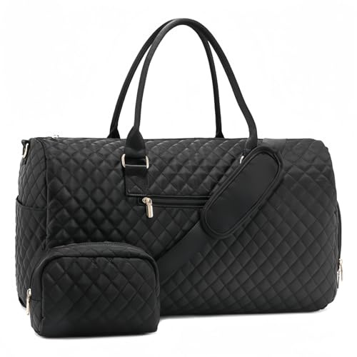 flintronic Sporttasche Reisetasche Damen, Kliniktasche Geburt mit Kulturtasche, Overnight Tasche, Schuhfach & Nassfach, Travel Bag, Handgepäck Tasche für Reisen Flugzeug