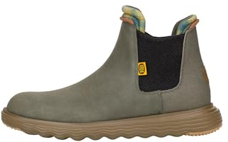 Hey Dude Branson Classic - Scarpe Uomo Slip-On Stivaletti, Dusty Olive/Espresso, 45