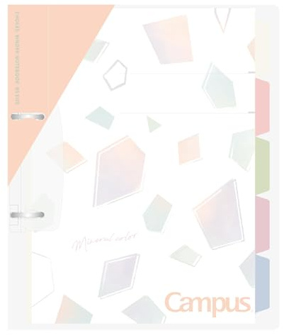 Kokuyo Campus Print Easy Peel 2 Hole Loose Leaf Binder B5 Limited Mineral Color Apricot Pink Le-PP358-L4P