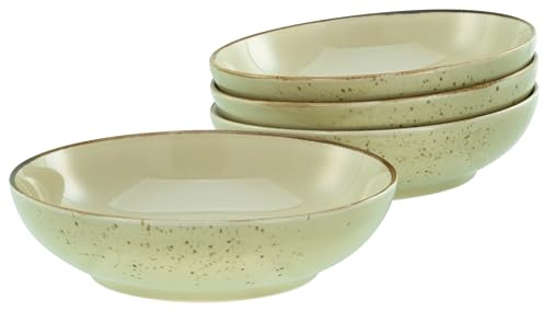 Creatable, Serie Nature Collection, Bowl-Set aus Steinzeug, spülmaschinen- und mikrowellengeeignet, Qualitätsproduktion (Earth, Poke Bowl 4 teilig)