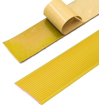 Treppenkantenprofil Vinyl Vinyl-Anti-Rutsch-Treppenkante Treppenkantenprofil Selbstklebend Anti-Rutsch Treppenkante Kantenschutz Für Den Außen- Und Innenbereich ( Color : Giallo , Size : W10cmxL2m )