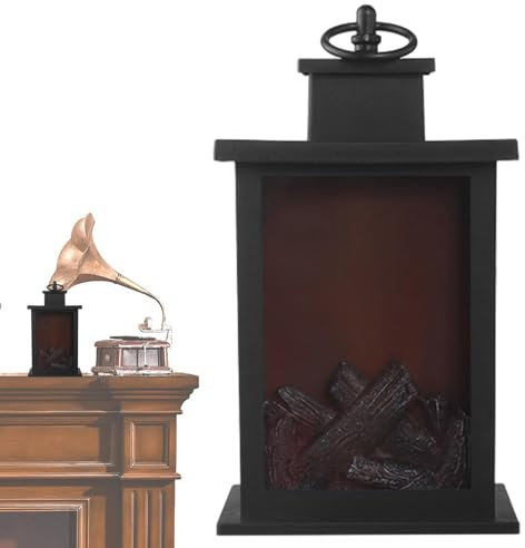 Lumière de feu factice, lumière de flamme LED, lampe à flamme LED avec lumière de cheminée de simulation créative - Décoration de maison, lampe de bureau, ornements à piles pour table de chevet