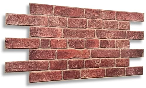 6m² 3D PVC Paneele Stein Optik 15 Stück Wandpaneele Wandverkleidung Decke Deckenpaneele PVC-Verkleidung Wandtatto Fliesen Imitat 90x48cm (CPVC06)
